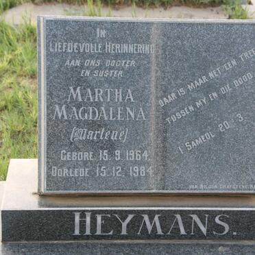 HEYMANS Martha Magdalena 1964-1984