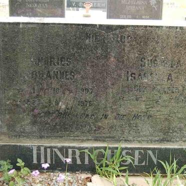 HINRICHSEN Andries Johannes 1907-1976 &amp; Susara Isabella MULDER 19?9