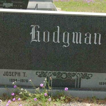 HODGMAN Joseph T. 1894-1976 &amp; Anna C. 1894-1974