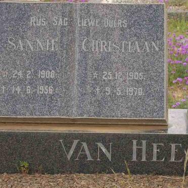 HEERDEN Christiaan, van 1905-1970 &amp; Sannie 1908-1956