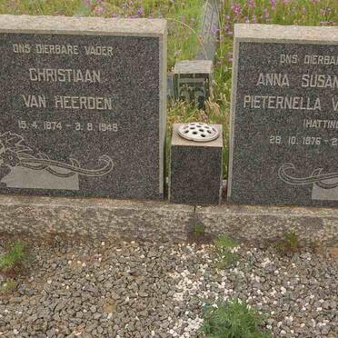 HEERDEN Christiaan, van 1874-1948 &amp; Anna Susanna Elsje Pieternella HATTINGH 1876-1958
