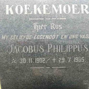 KOEKEMOER Jacobus Philippus 1902-1965