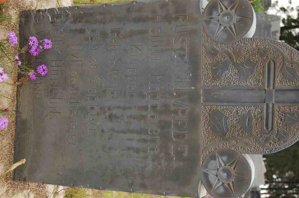 KLOPPER Heiltji Magdalena nee STEIJN 1861-1949