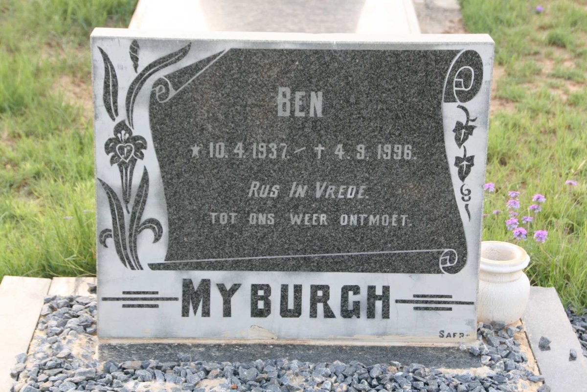 MYBURGH Ben 1937-1996
