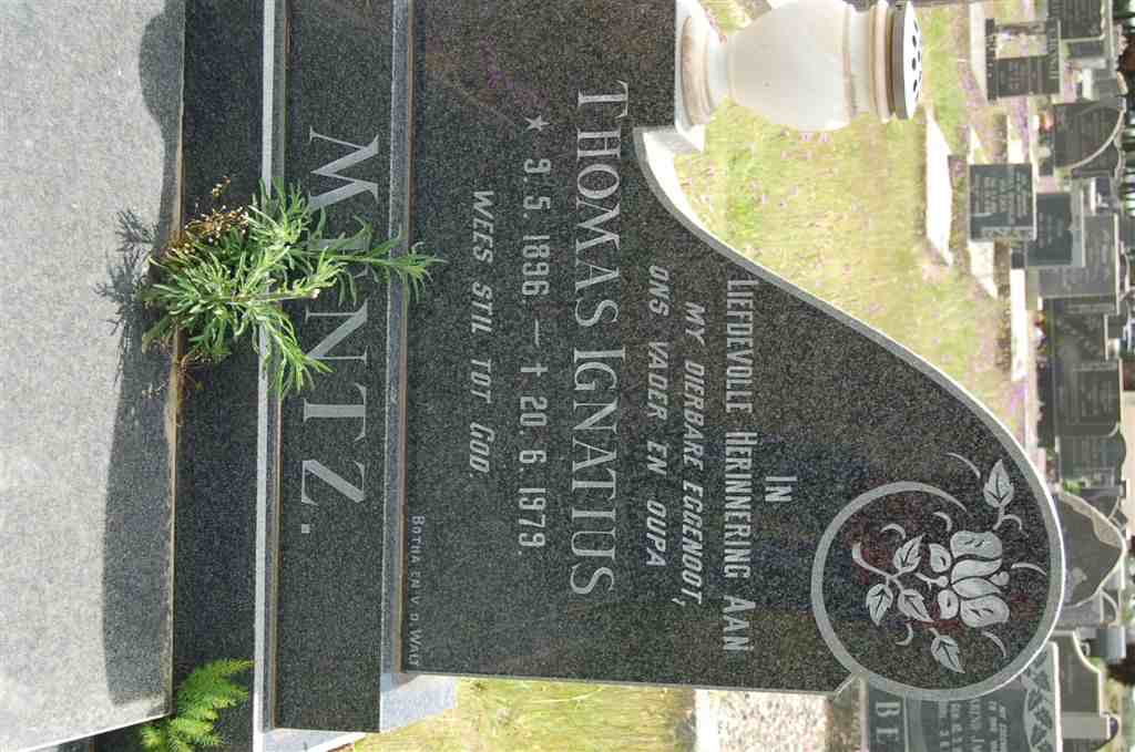 MENTZ Thomas Ignatius 1896-1979
