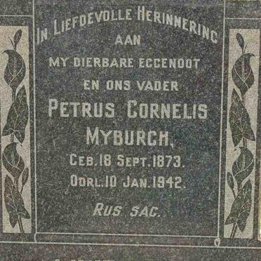 MYBURGH Petrus Cornelius 1873-1942