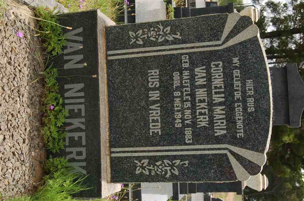 NIEKERK Cornelia Maria, van 1883-1949