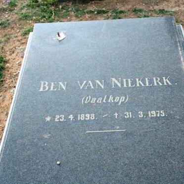 NIEKERK Ben, van 1898-1975