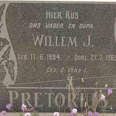 PRETORIUS Willem J. 1894-1969