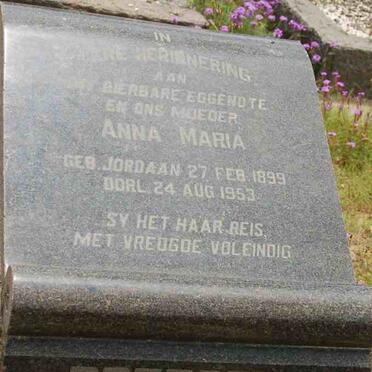 PRETORIUS Anna Maria nee JORDAAN 1899-1953