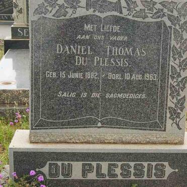 PLESSIS Daniel Thomas, du 1882-1963