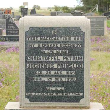 PRINSLOO Christoffel Petrus Jochemus 1869-1938