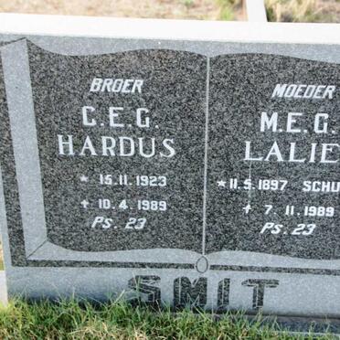 SMIT M.E.G. nee SCHUTTE 1897-1989 :: SMIT C.E.G. 1923-1989