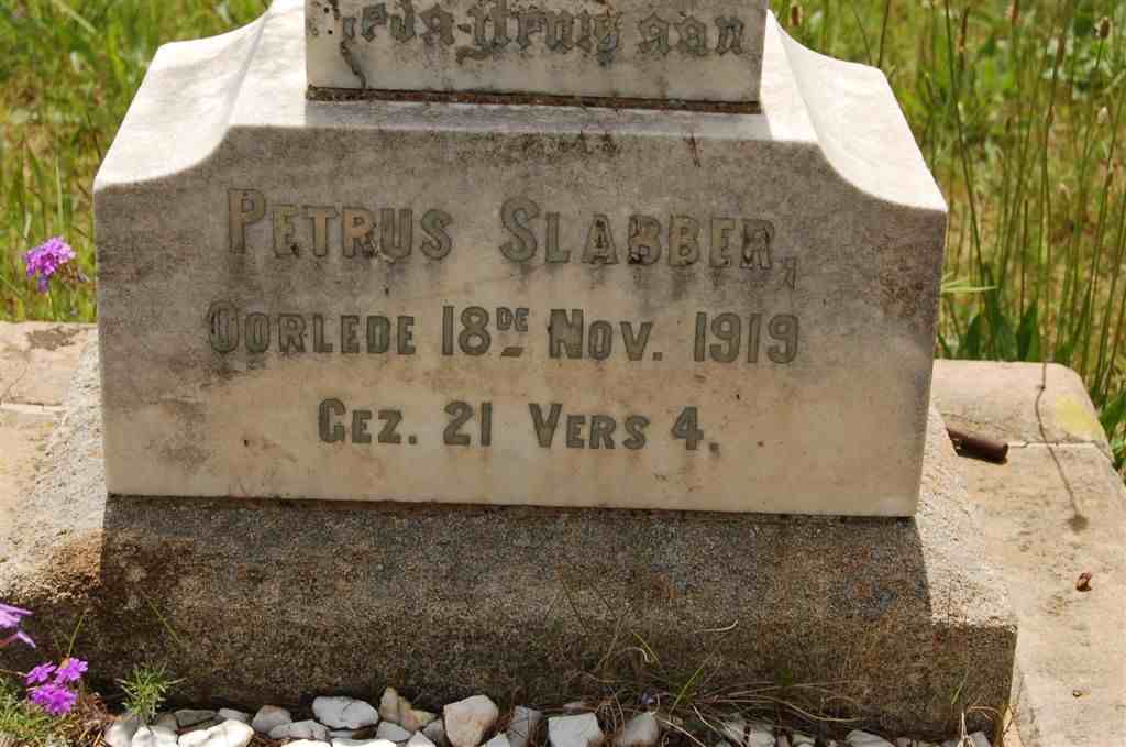 SLABBER Petrus  -1919