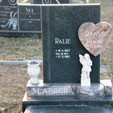 SLABBER Ralie nee DE WIT 1957-1985 :: SLABBER Izanne 1982-1985