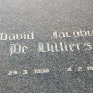 VILLIERS David Jacobus, de 1935-1991