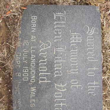 ARNOLD Ellen Edna Volta 1900-1992