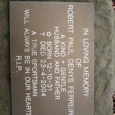 FERREIRA Robert Paul Denys 1931-2004