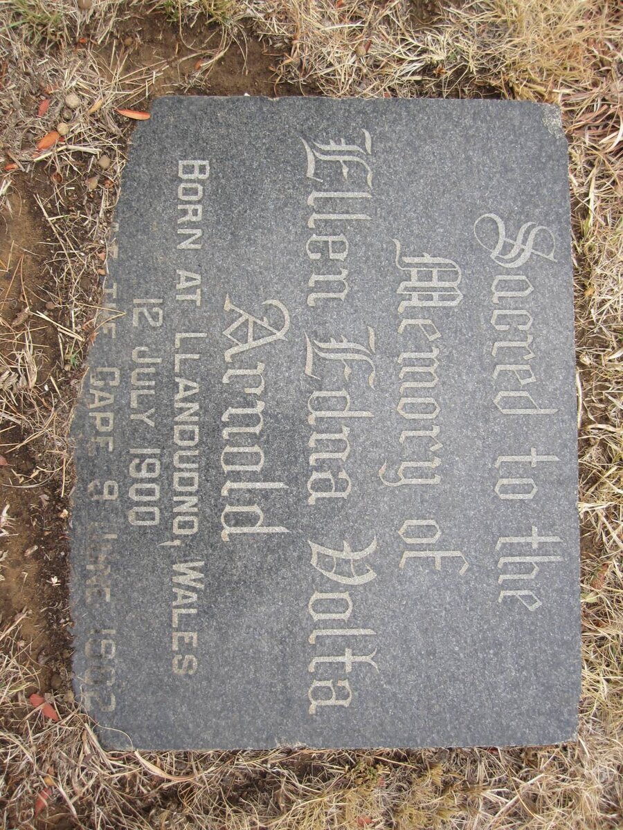 ARNOLD Ellen Edna Volta 1900-1992