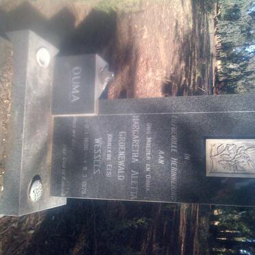 ELS Margaretha Aletta, voorheen WESSELS nee GROENEWALD 1886-1975