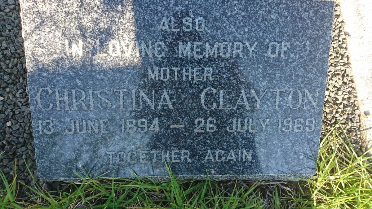 CLAYTON Christina 1894-1969