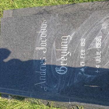 GREYLING Andries Jacobus 1919-1968