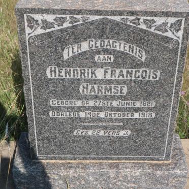 HARMSE Hendrik Francois 1881-1918
