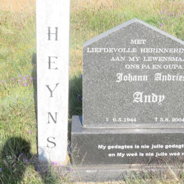 HEYNS Johann Andries 1944-2004