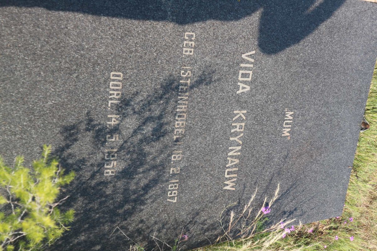 KRYNAUW Chappini Eduard 1895-1956 &amp; Vida STEINHOBEL 1897-1958
