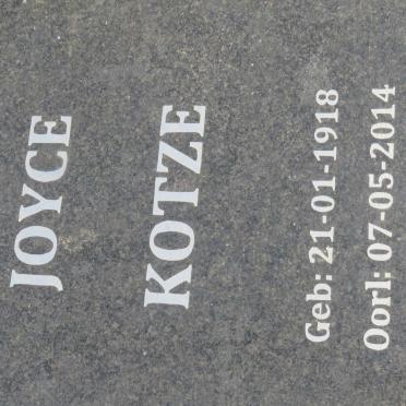 KOTZE Joyce 1918-2014