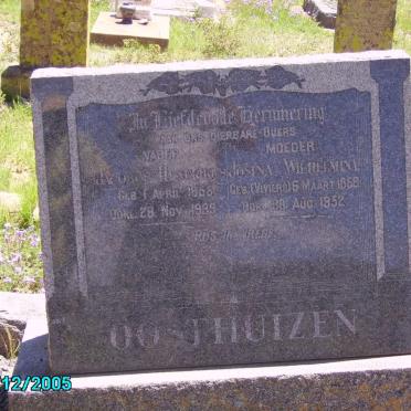 OOSTHUIZEN Jacobus Hendrik 1856-1939 &amp; Josina Wilhelmina VIVIERS 1868-1952
