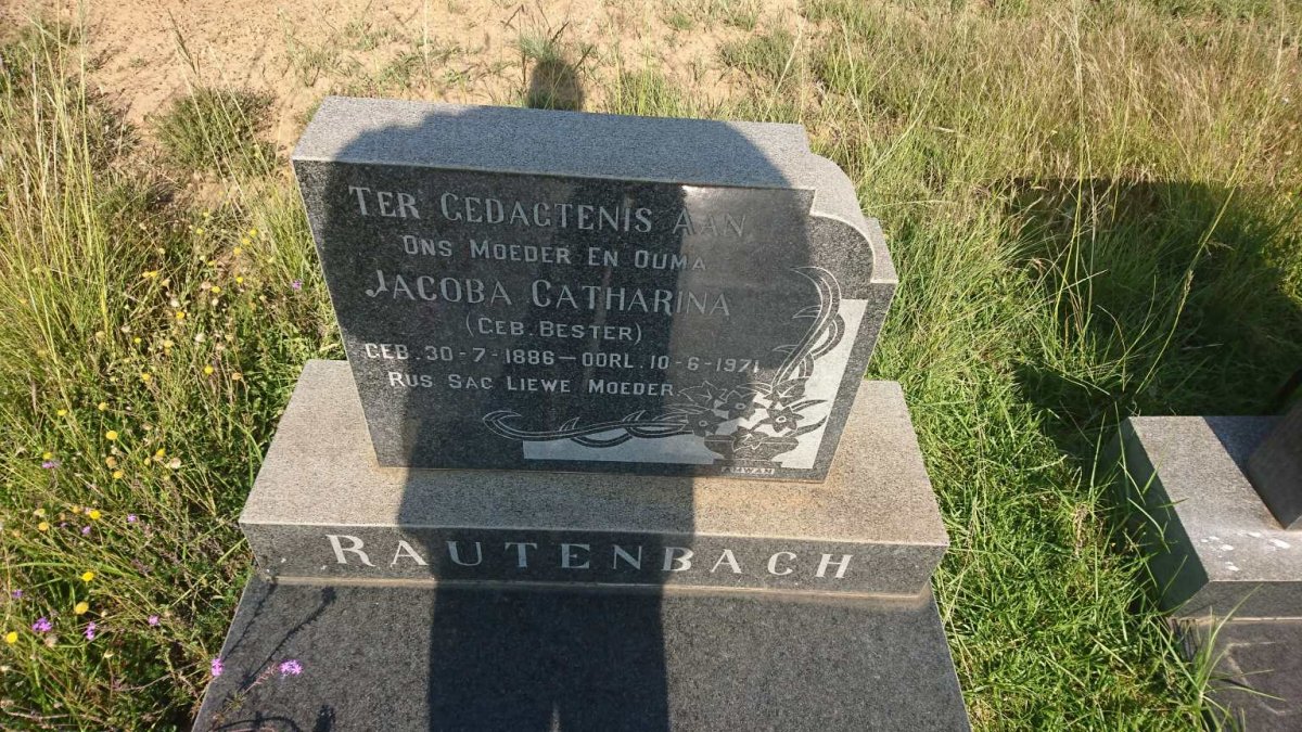 RAUTENBACH Jacoba Catharina nee BESTER 1886-1971