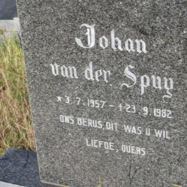 SPUY Johan, van der 1957-1982