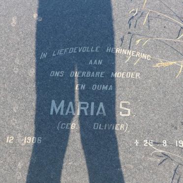 WALT Michael, v.d. 1905-1965 &amp; Maria S. OLIVIER 1906-1986