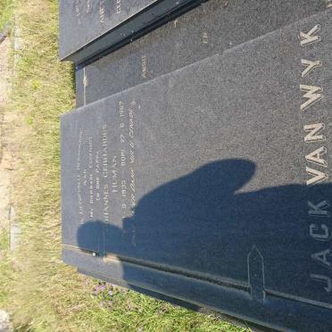 WYK Johannes Gerhardus Human, van 1933-1967 &amp; Anetta Catharina Elizabeth DE WET 1930-1977