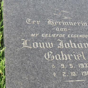 ? Louw Johannes Gabriel 1932-1983