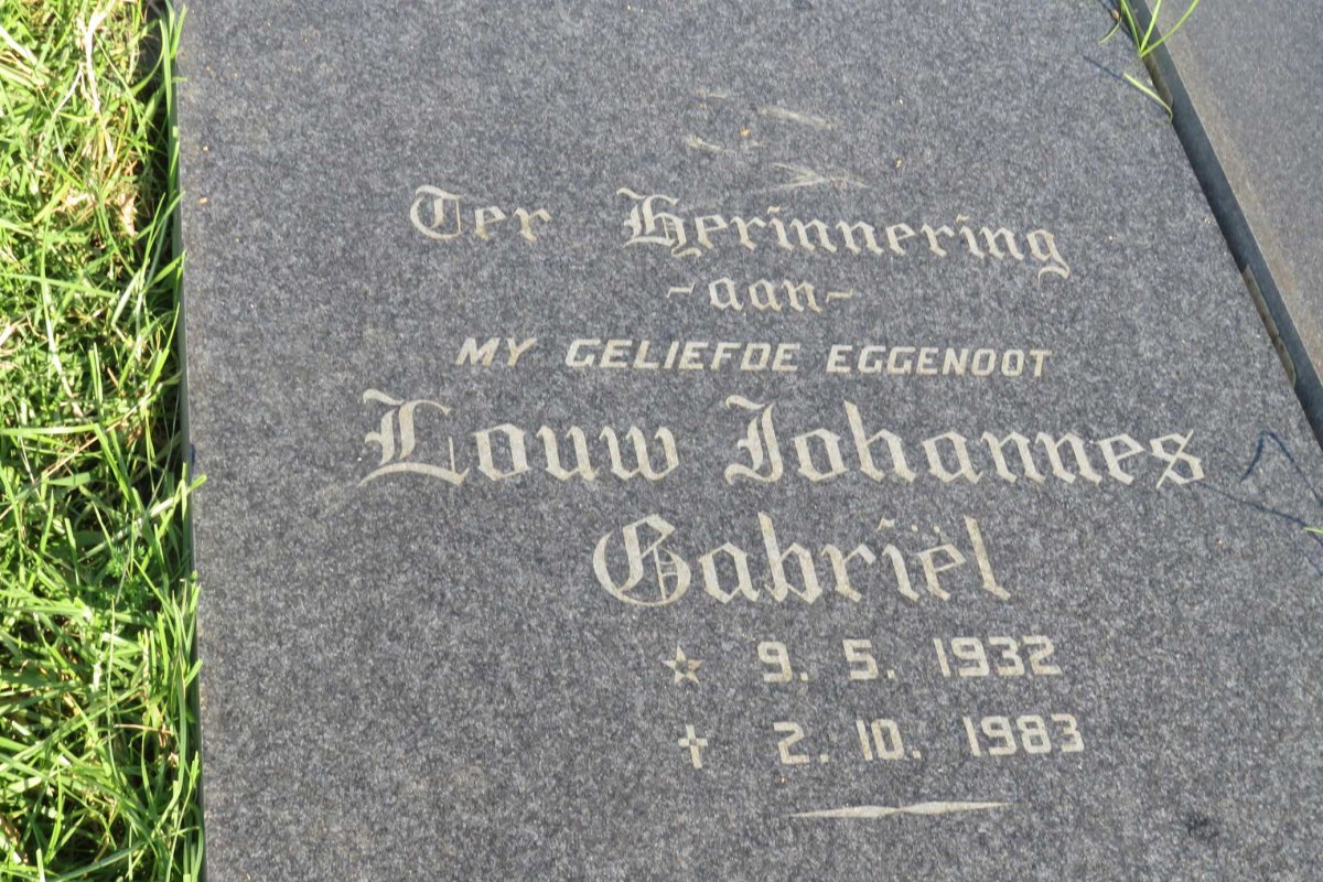? Louw Johannes Gabriel 1932-1983