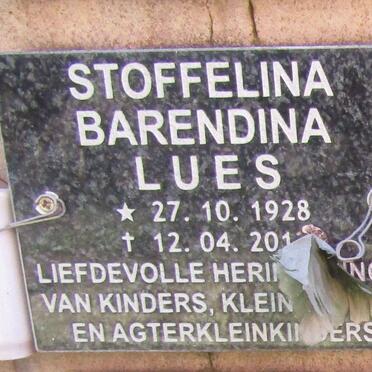 LUES Stoffelina Barendina 1928-201?