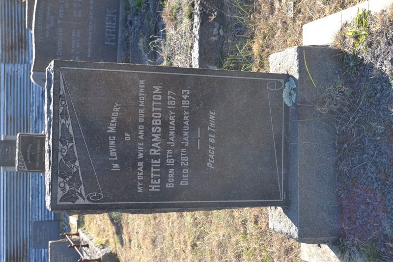 RAMSBOTTOM Hettie 1877-1943