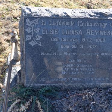 REYNEKE Elsie Louisa  nee CILLIERS 1860-1937