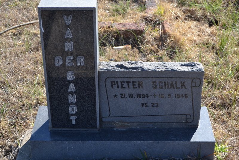 SANDT Pieter Schalk, van der 1894-1946