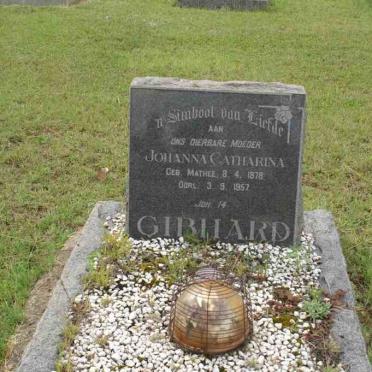 GIBHARD Johanna Catharina nee MATHEE 1878-1957