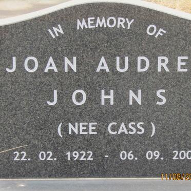 JOHNS Joan Audrey nee CASS 1922-2009