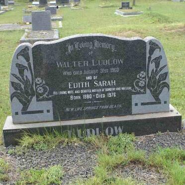 LUDLOW Walter -1960 &amp; Edith Sarah 1880-1976