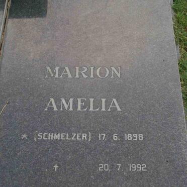 SCHULD Marion Amelia nee SCHMELZER  1898-1992
