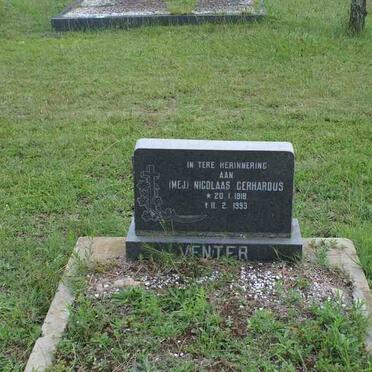 VENTER Nicolaas Gerhardus 1918-1993