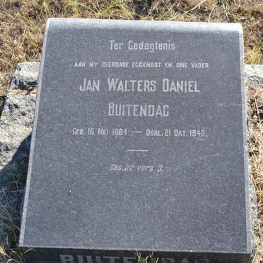 BUITENDAG Jan Walters Daniel 1884-1940