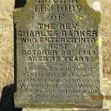 BARKER Charles -1889