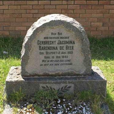BEER Gerbrecht Jacomina Barendina, de nee DELPORT 1889-1945