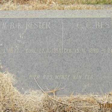 BESTER H.B.K. 1877-1956 &amp; C.C. 1880-1962